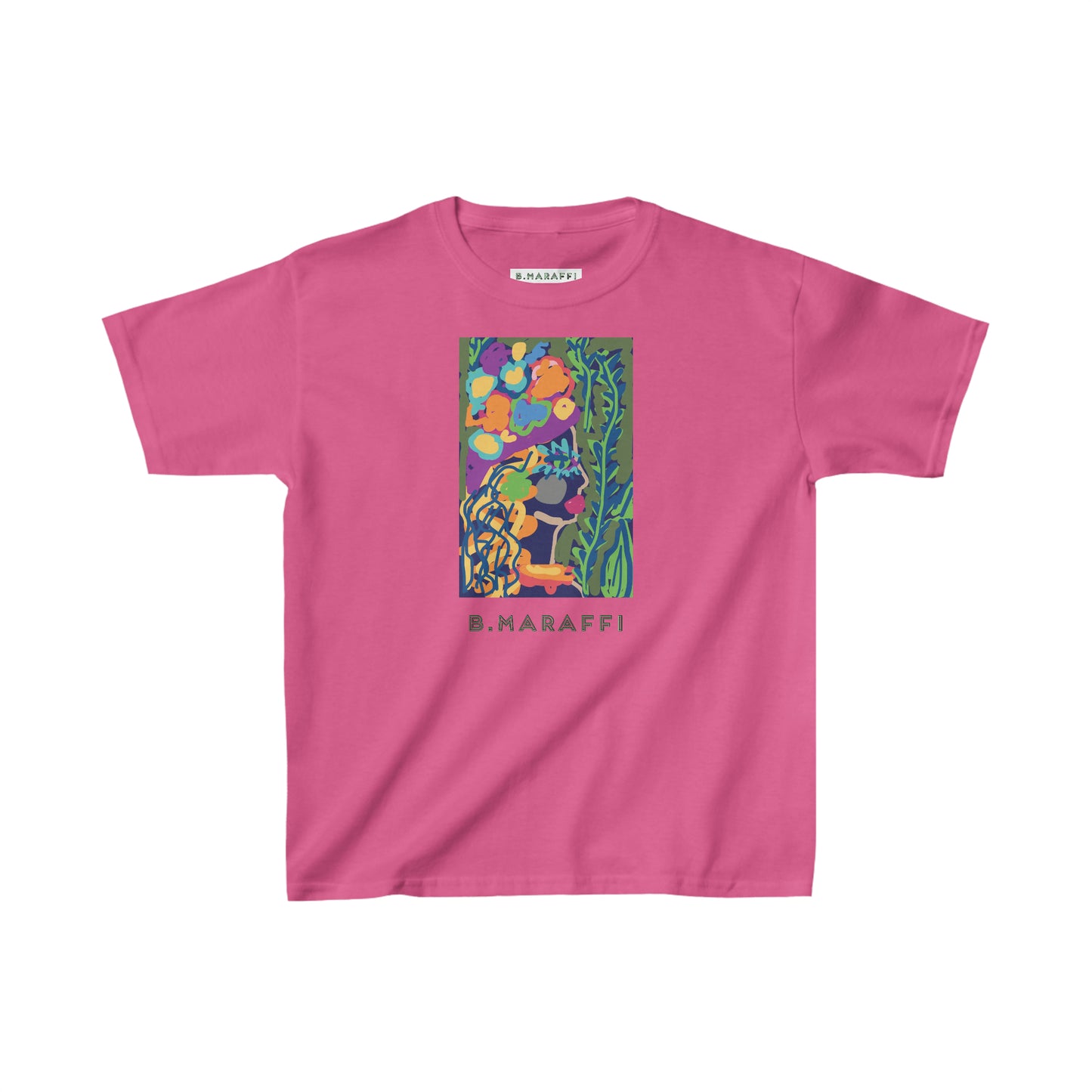 Kids Heavy Cotton™ Tee - Flower Lady