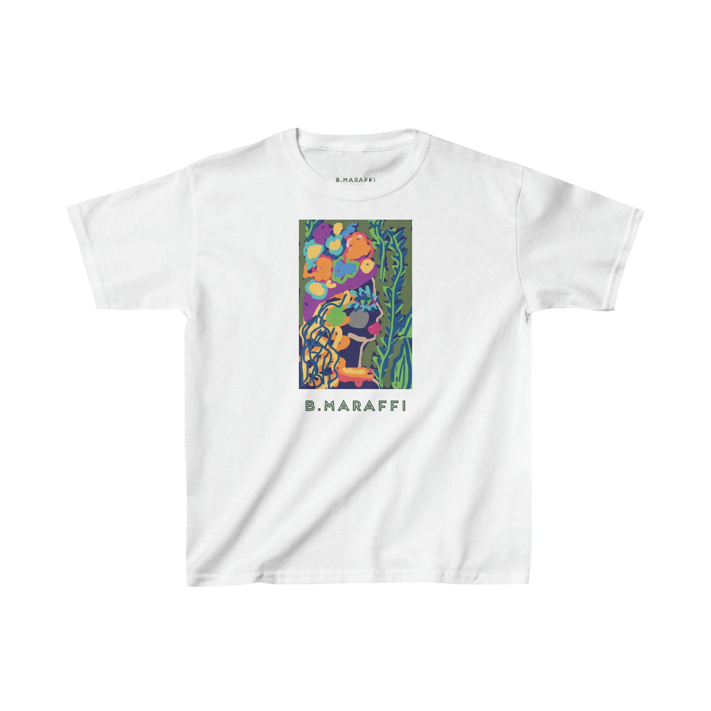 Kids Heavy Cotton™ Tee - Flower Lady