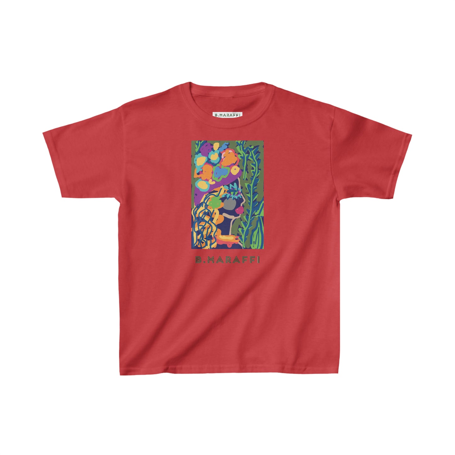 Kids Heavy Cotton™ Tee - Flower Lady