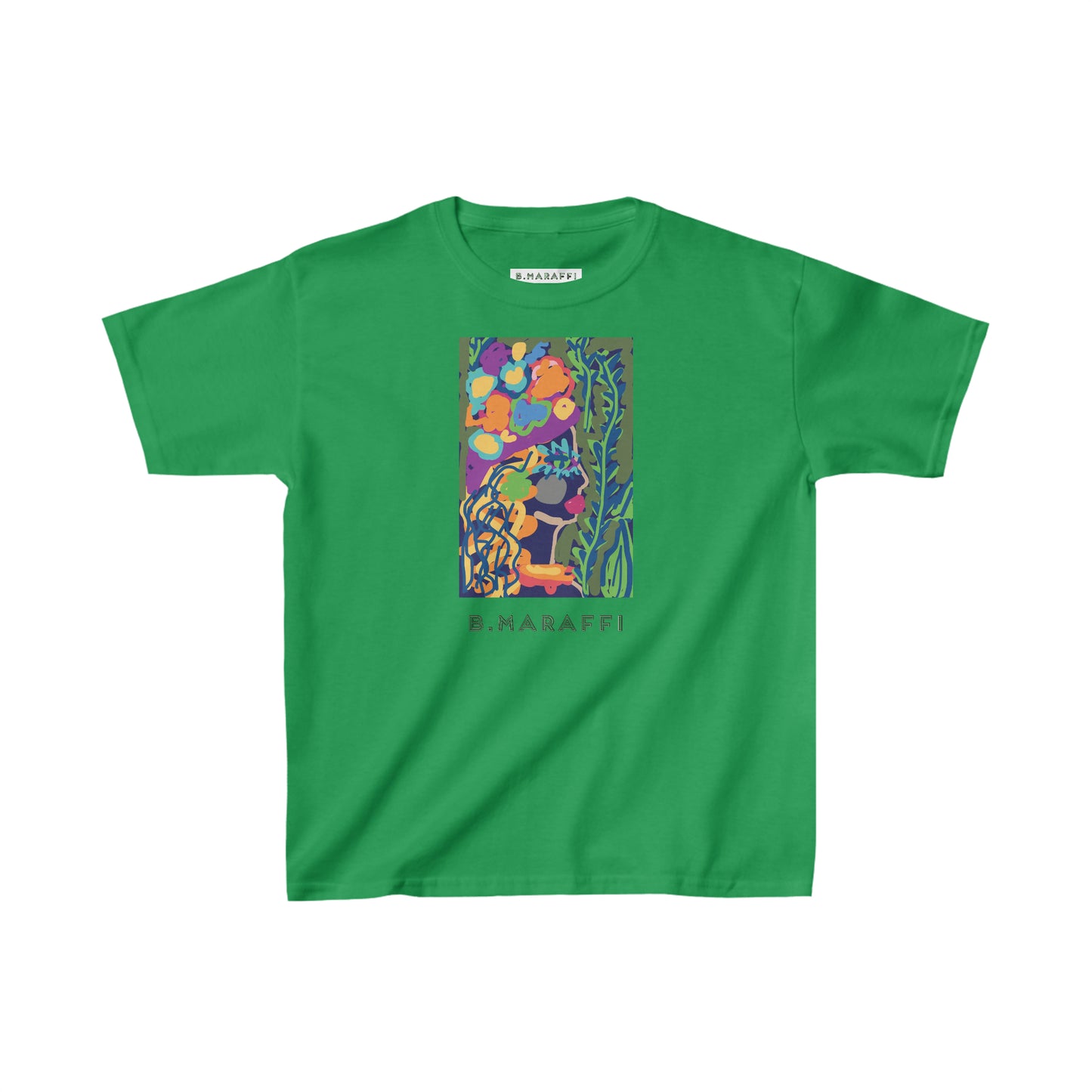 Kids Heavy Cotton™ Tee - Flower Lady