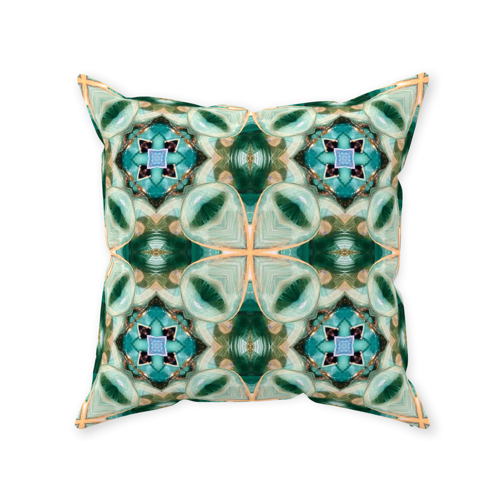 Green Ivy Throw Pillow