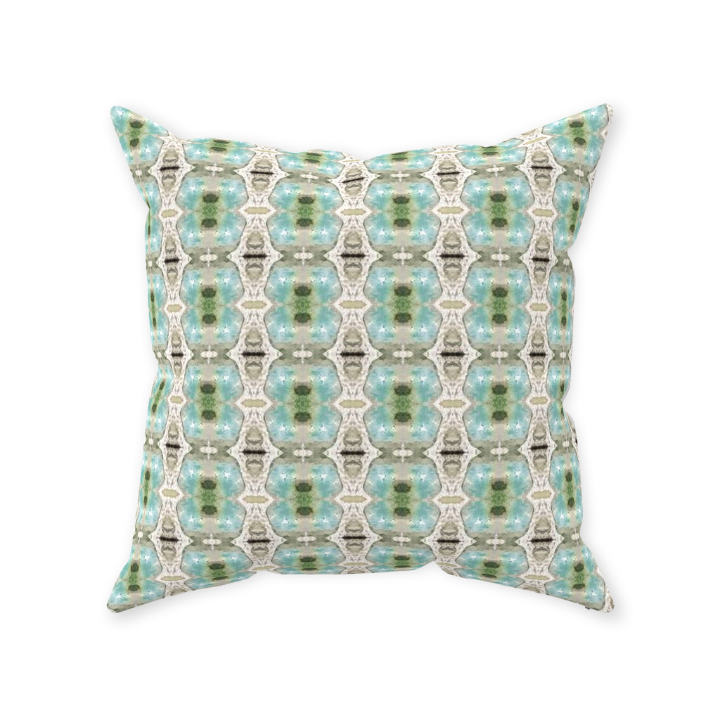 Green Goddess Throw Pillow
