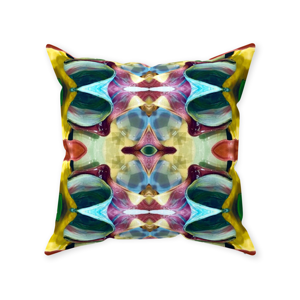 Orchid Moss Throw Pillow