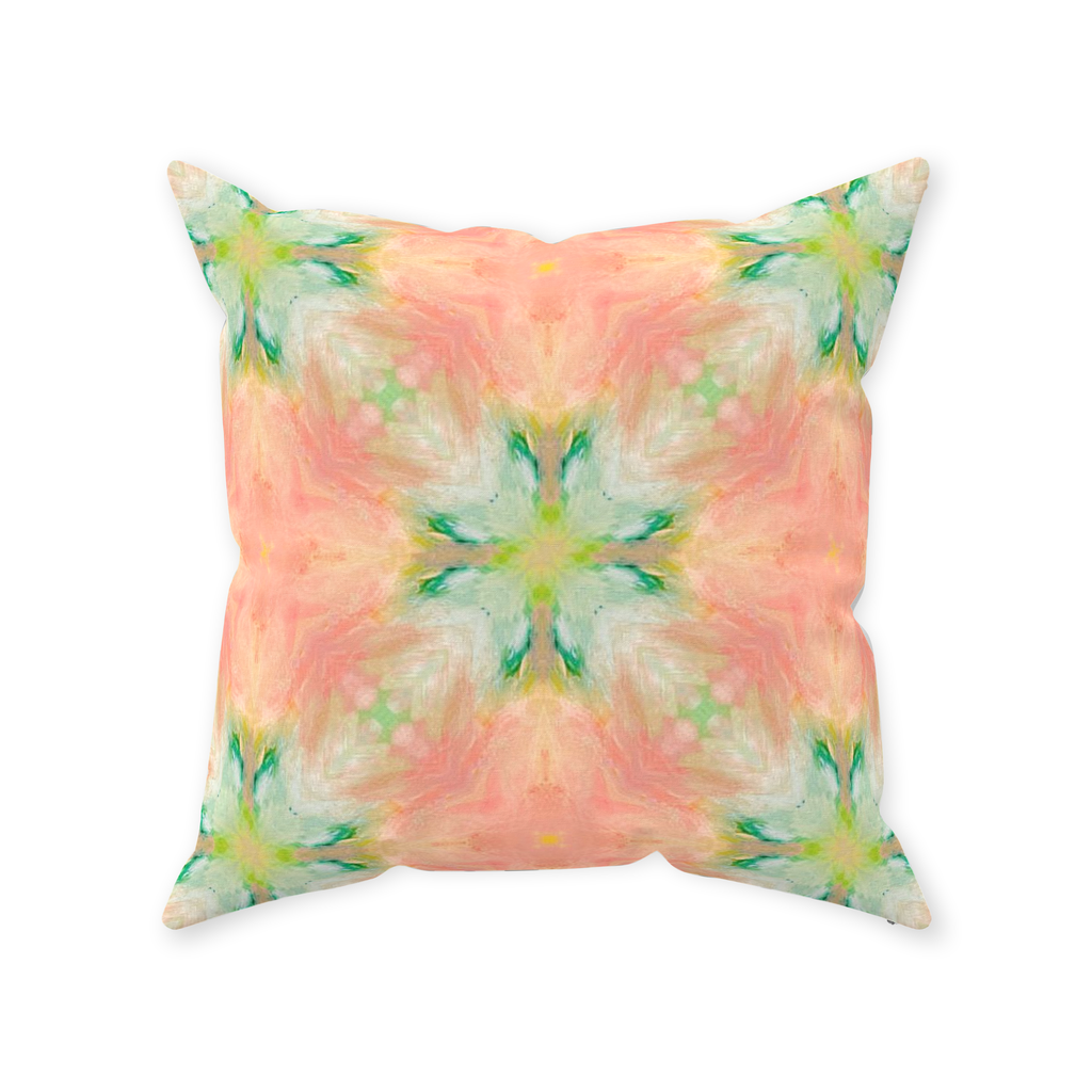 Flamingo Feather Throw Pillow