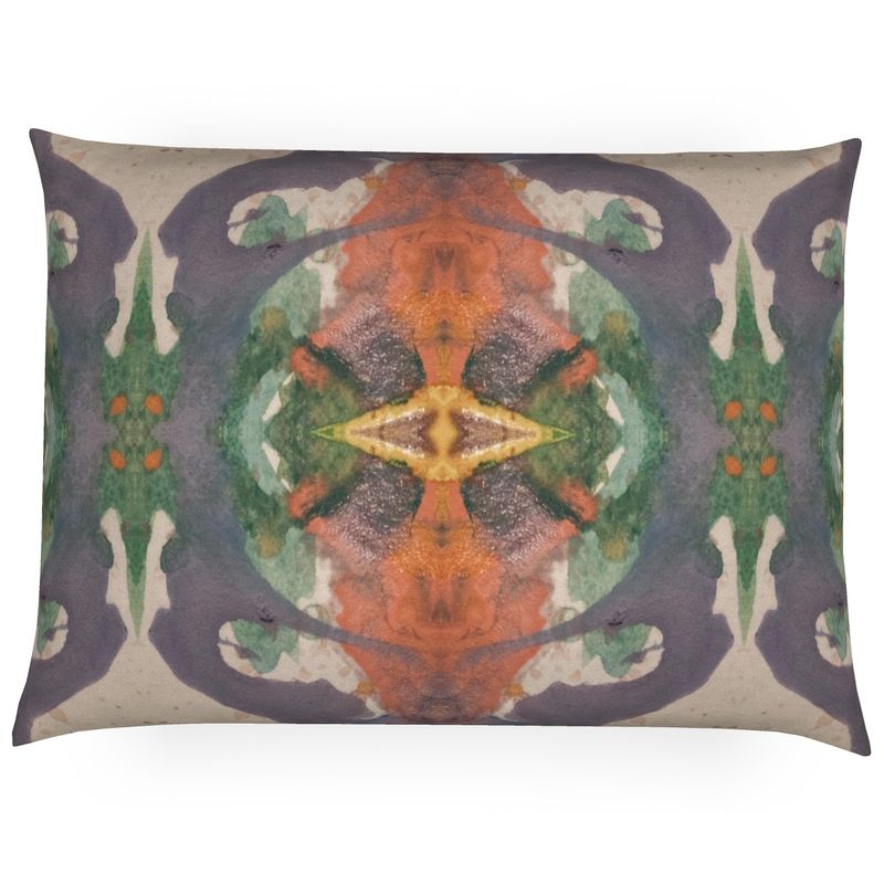 Purple Beetle Lumbar Pillow