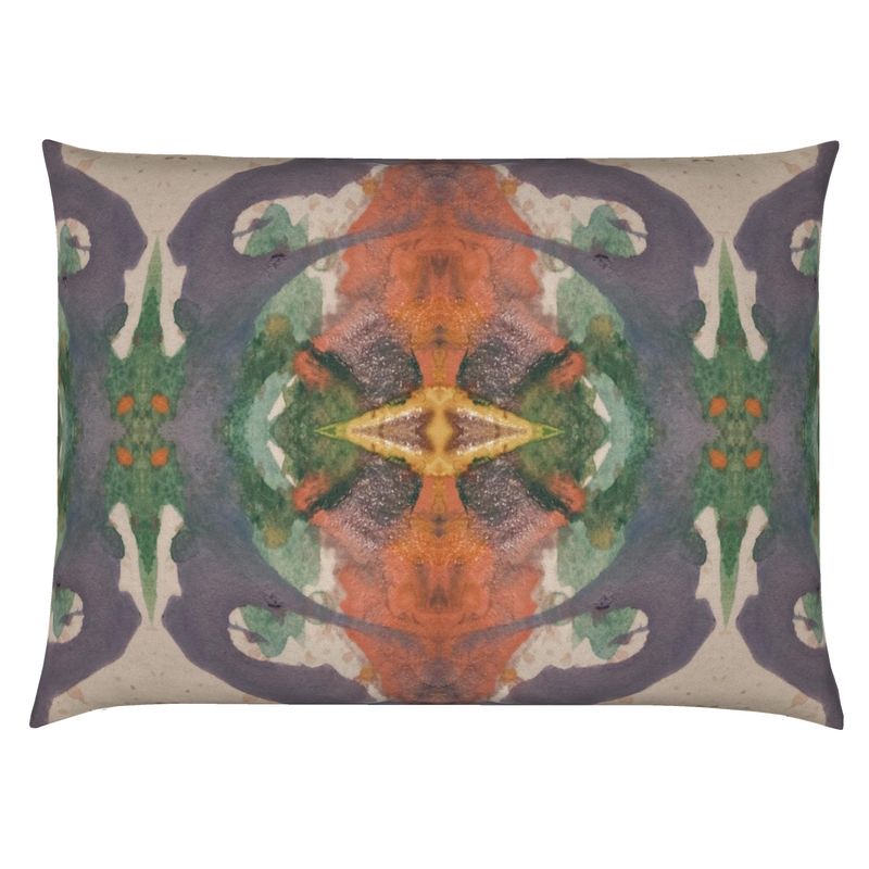 Purple Beetle Lumbar Pillow