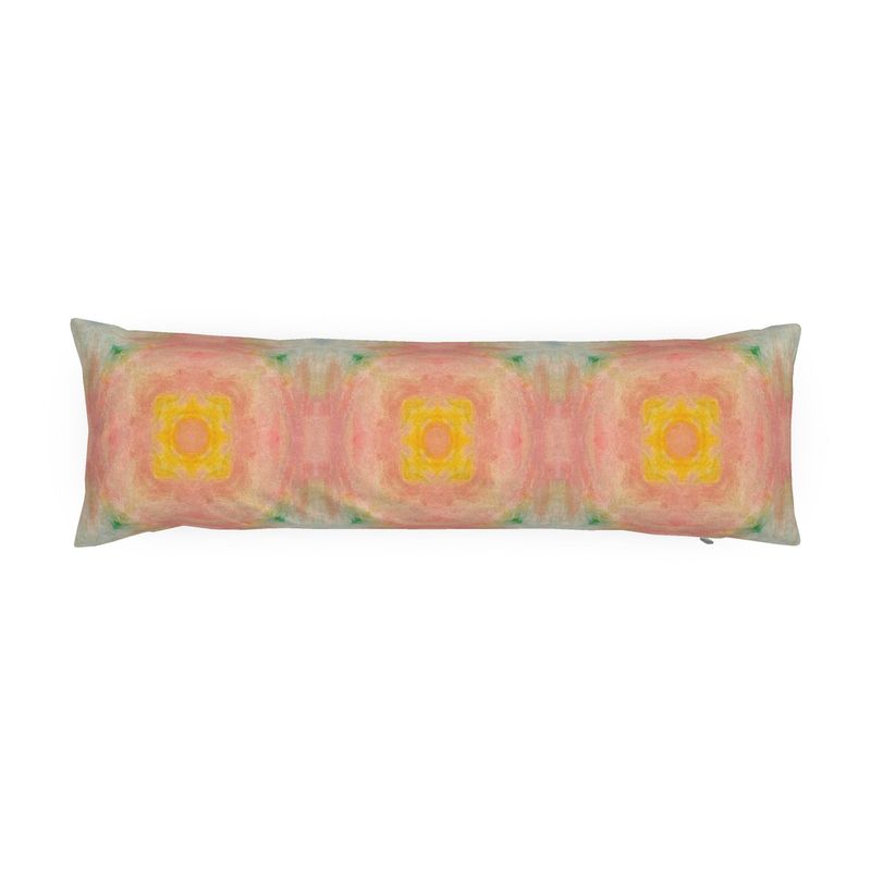 Peach Sunbeam Bolster Pillow