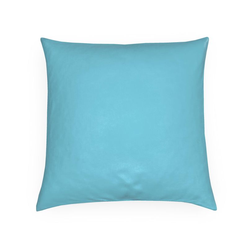 Bright Turquoise Solid Pillow