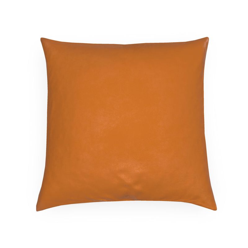 Rust Orange Solid Pillow