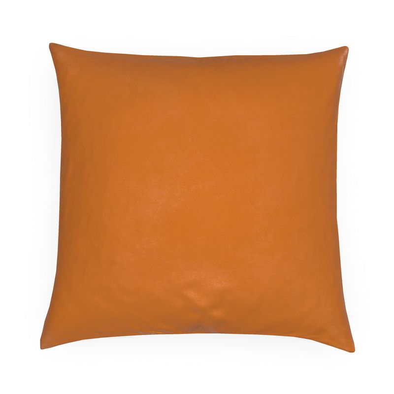 Rust Orange Solid Pillow
