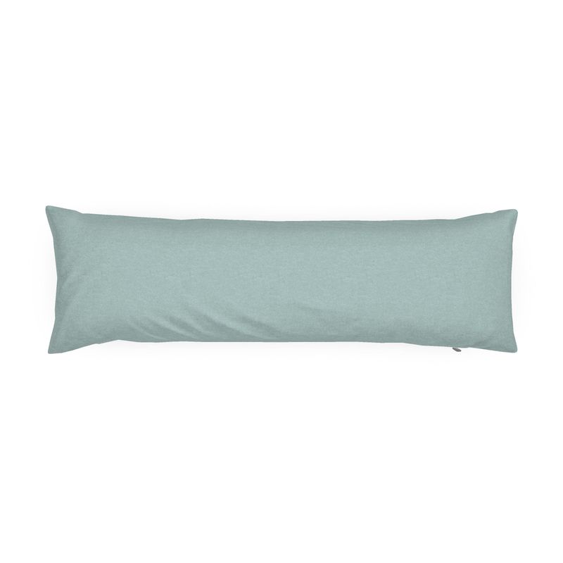 Aqua Solid Bolster Pillow