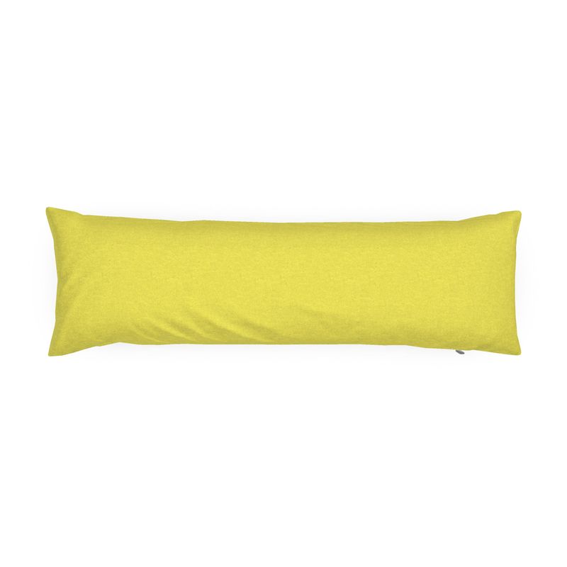 Yellow Lattice Solid Bolster Pillow