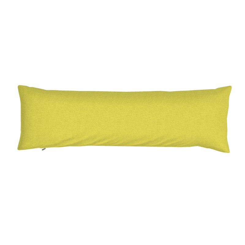 Yellow Lattice Solid Bolster Pillow