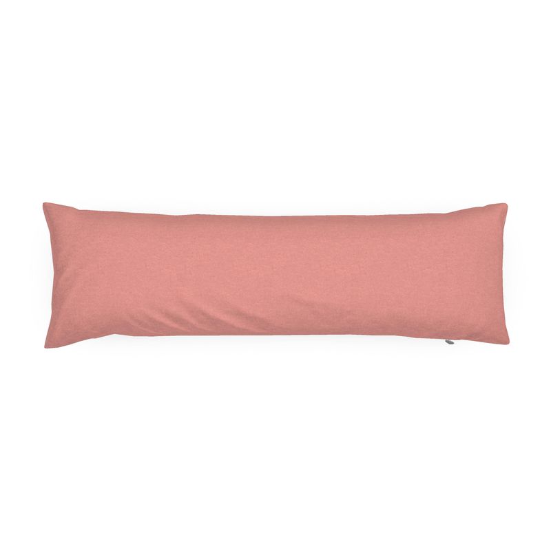 Coral Solid Bolster Pillow