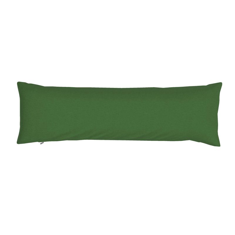 Grass Green Solid Bolster Pillow