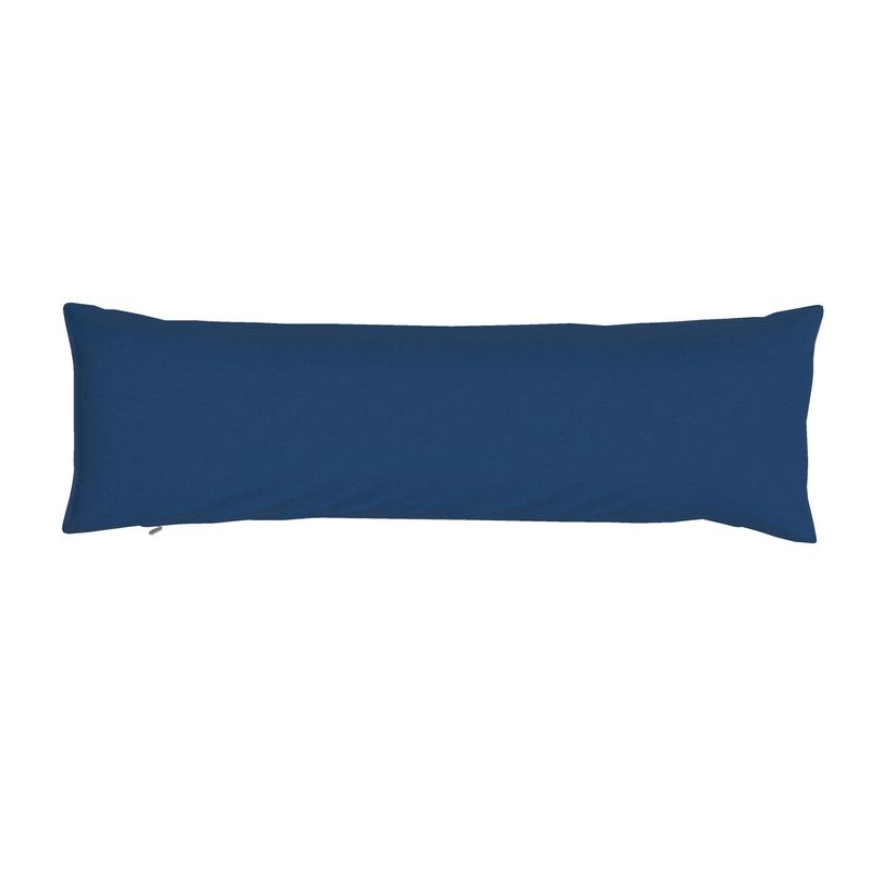 Classic Blue Solid Bolster Pillow