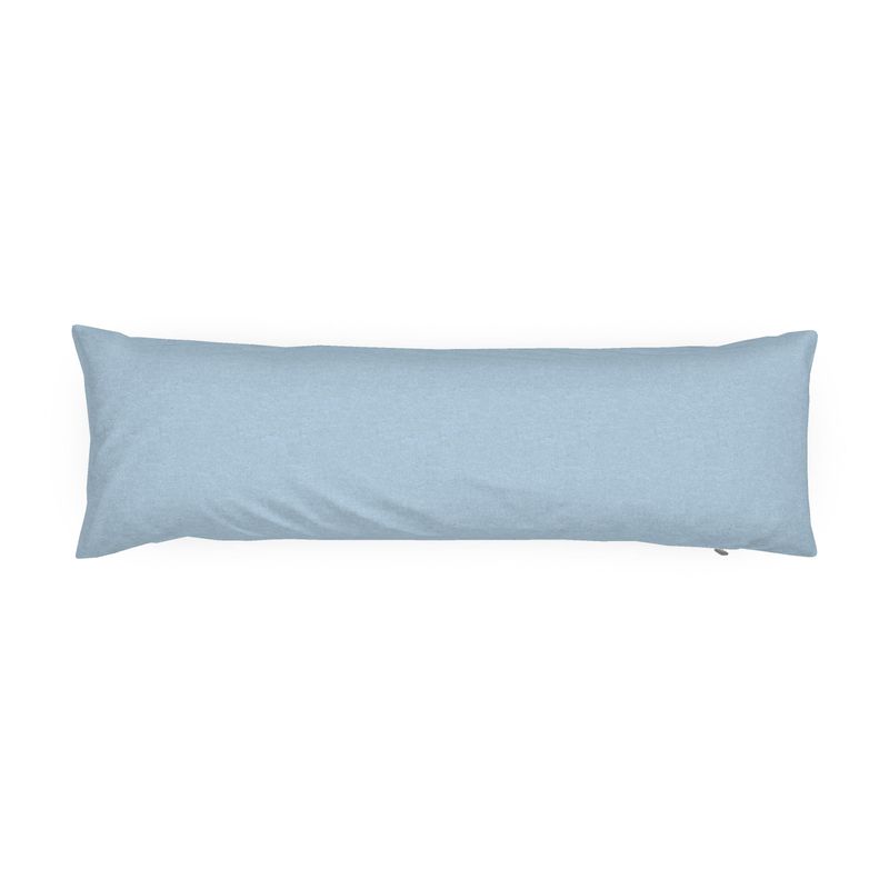 Icy Blue Solid Bolster Pillow
