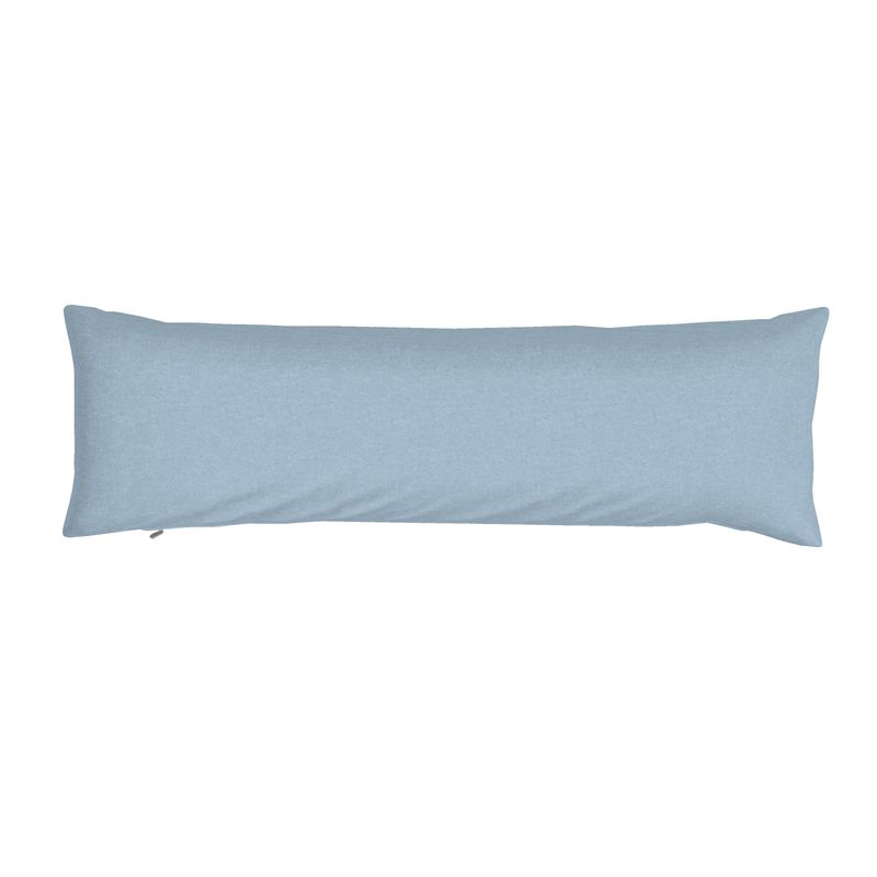 Icy Blue Solid Bolster Pillow