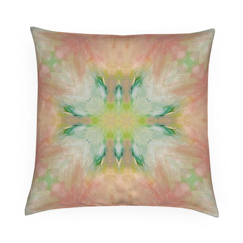 Flamingo Feathers Pillow
