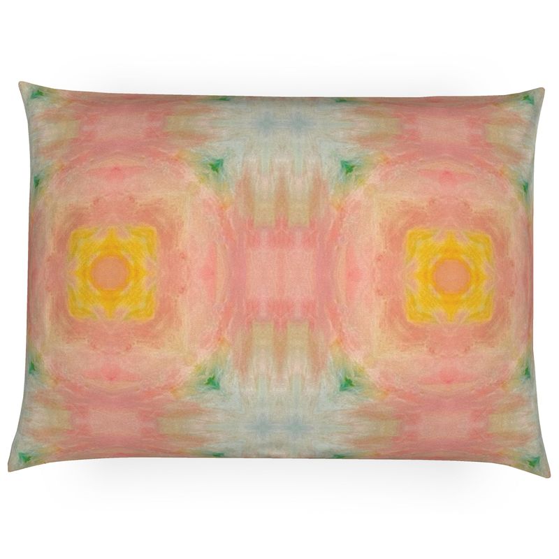 Peach Sunbeam Lumbar Pillow