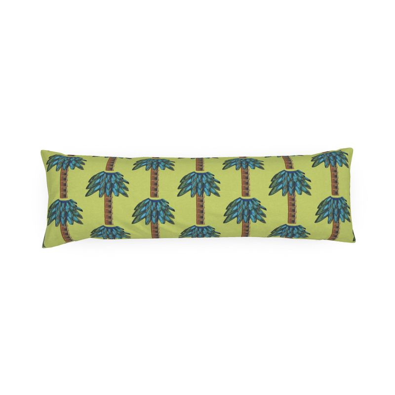 Tiki Palm Lime Bolster Pillow