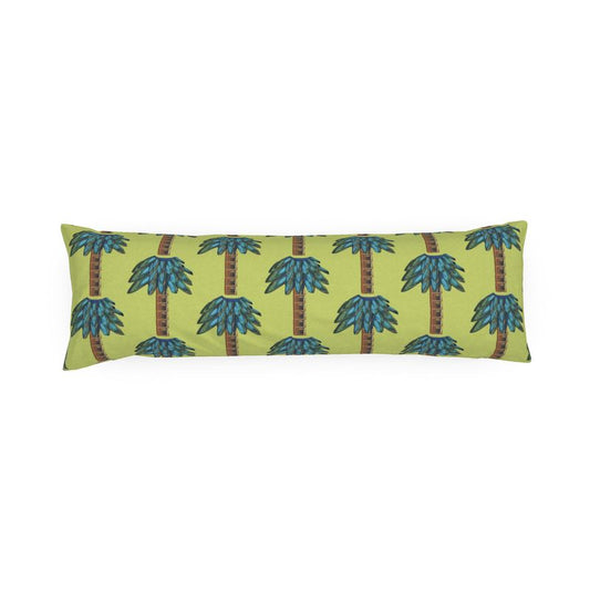 Tiki Palm Lime Bolster Pillow