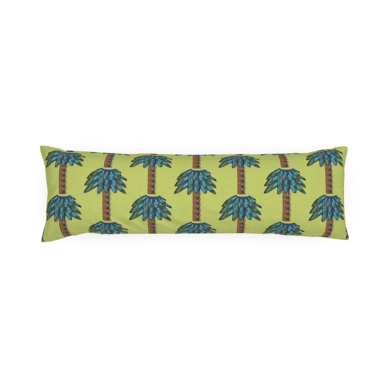 Tiki Palm Lime Bolster Pillow