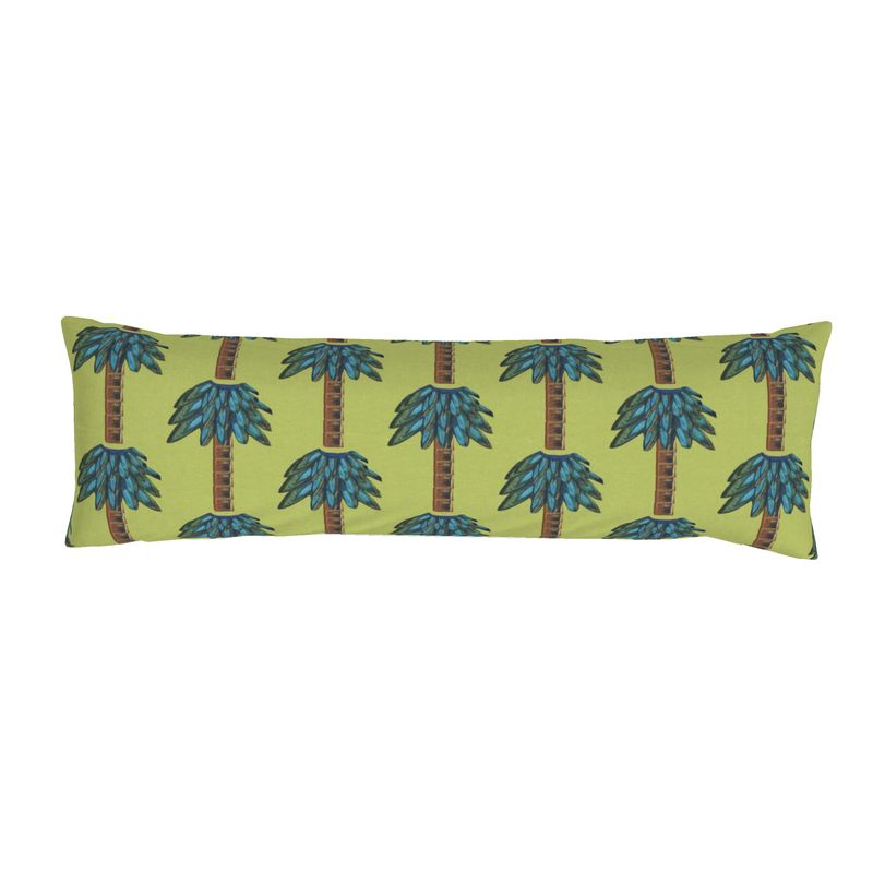 Tiki Palm Lime Bolster Pillow
