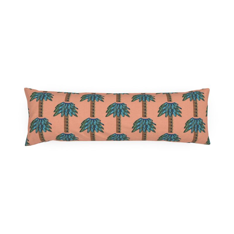 Tiki Palm Sherbet Bolster Pillow
