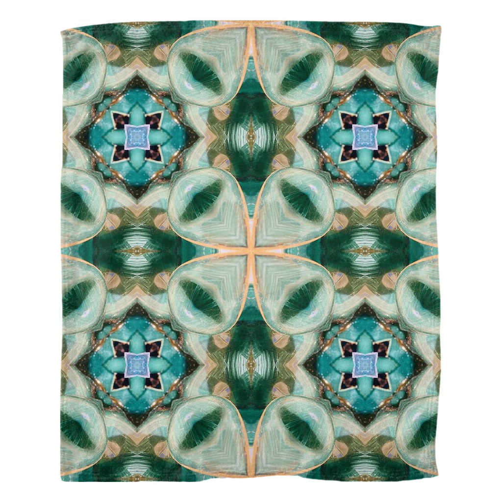 Green Ivy Fleece Blanket