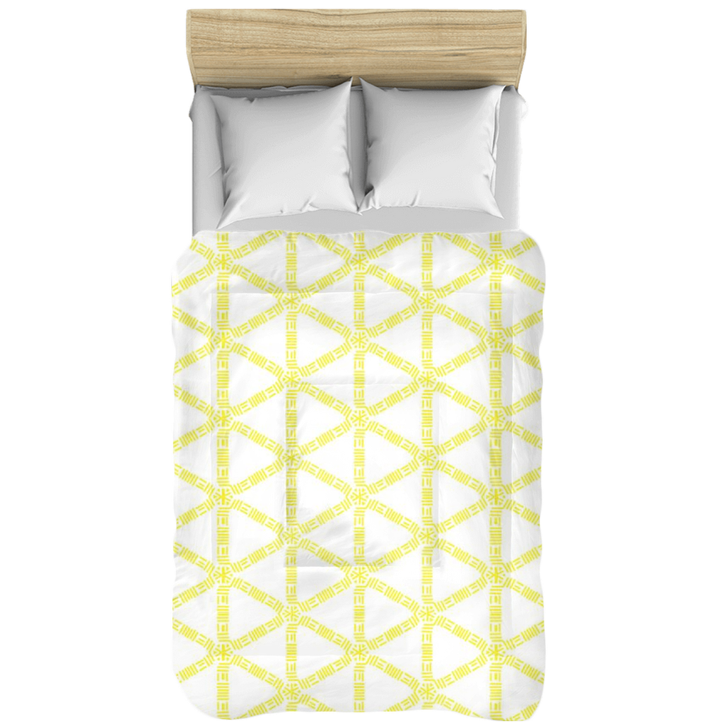 Yellow Lattice Comforter