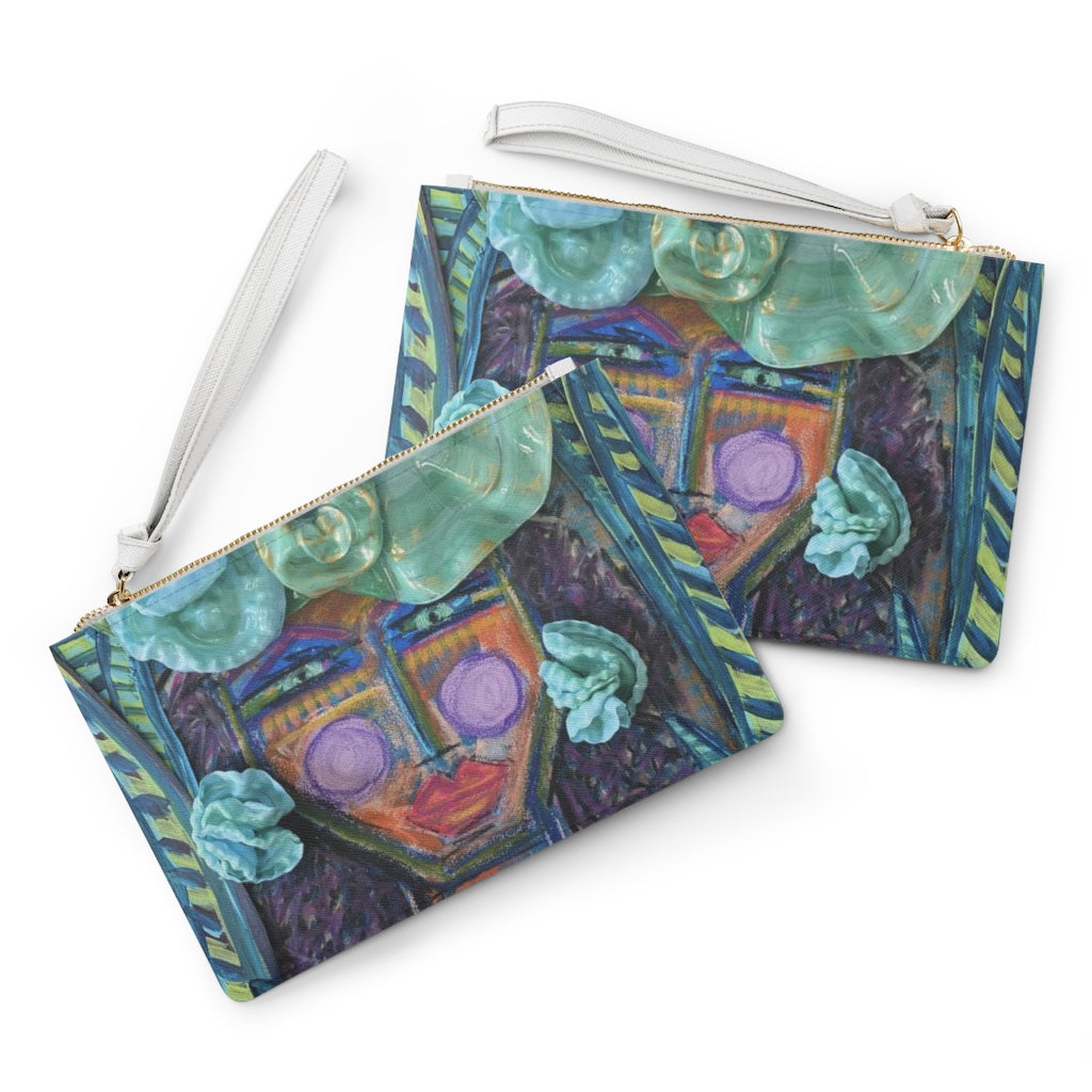 Water Lilly Lady Clutch Bag