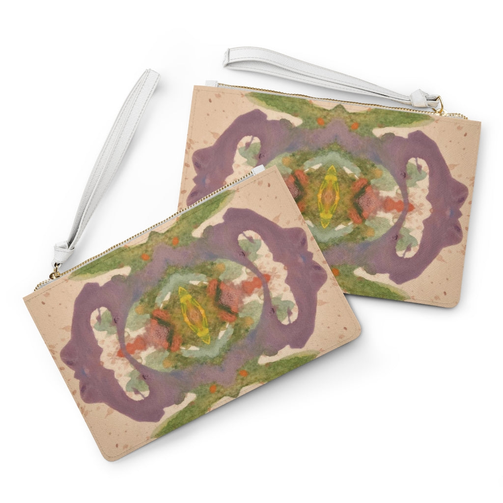 Purple Beetle Clutch Bag
