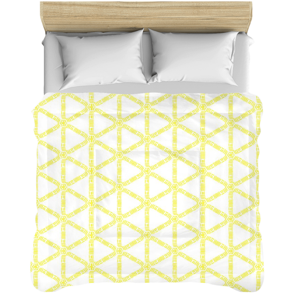 Yellow Lattice Comforter