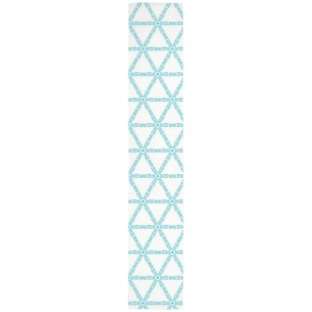Turquoise Lattice Table Runner