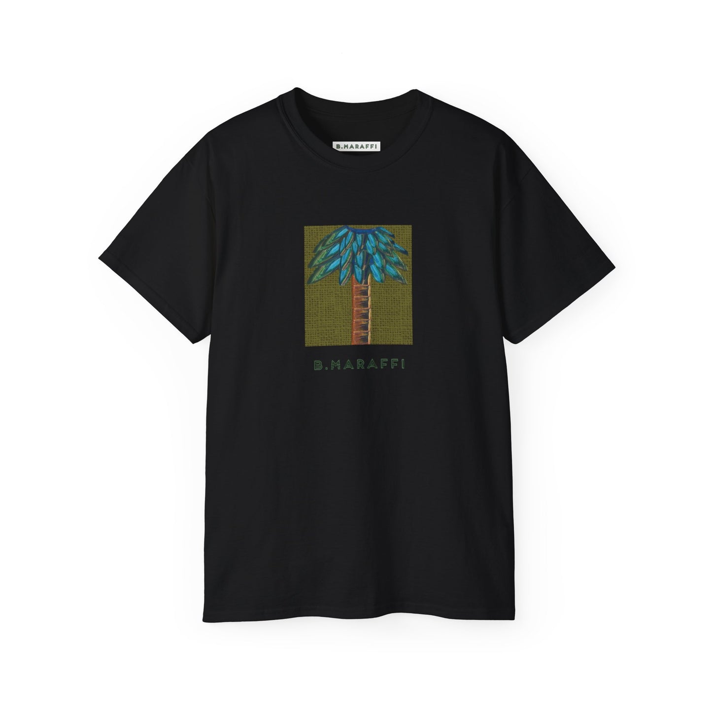 B.Maraffi Cotton T-shirt - Tiki Palm Olive