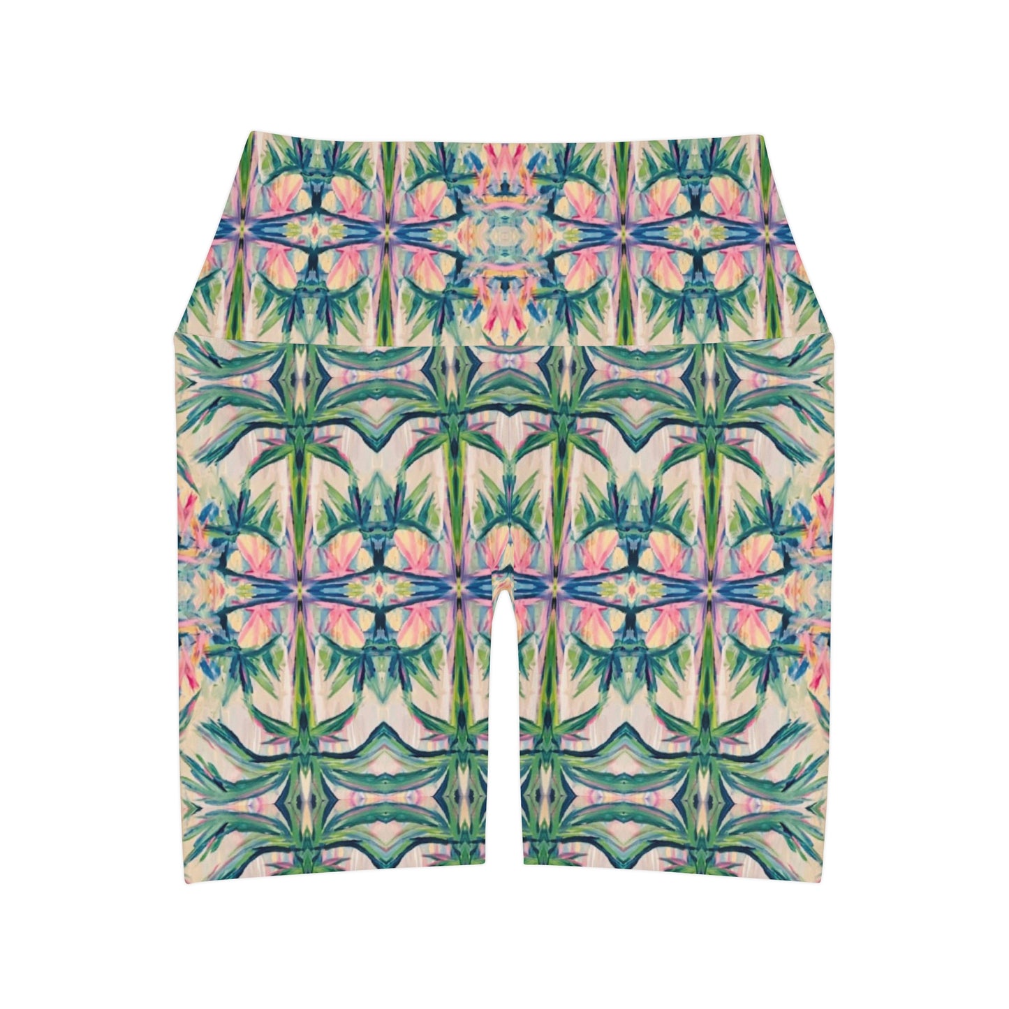 Tiki Time High Waisted Short Leggings