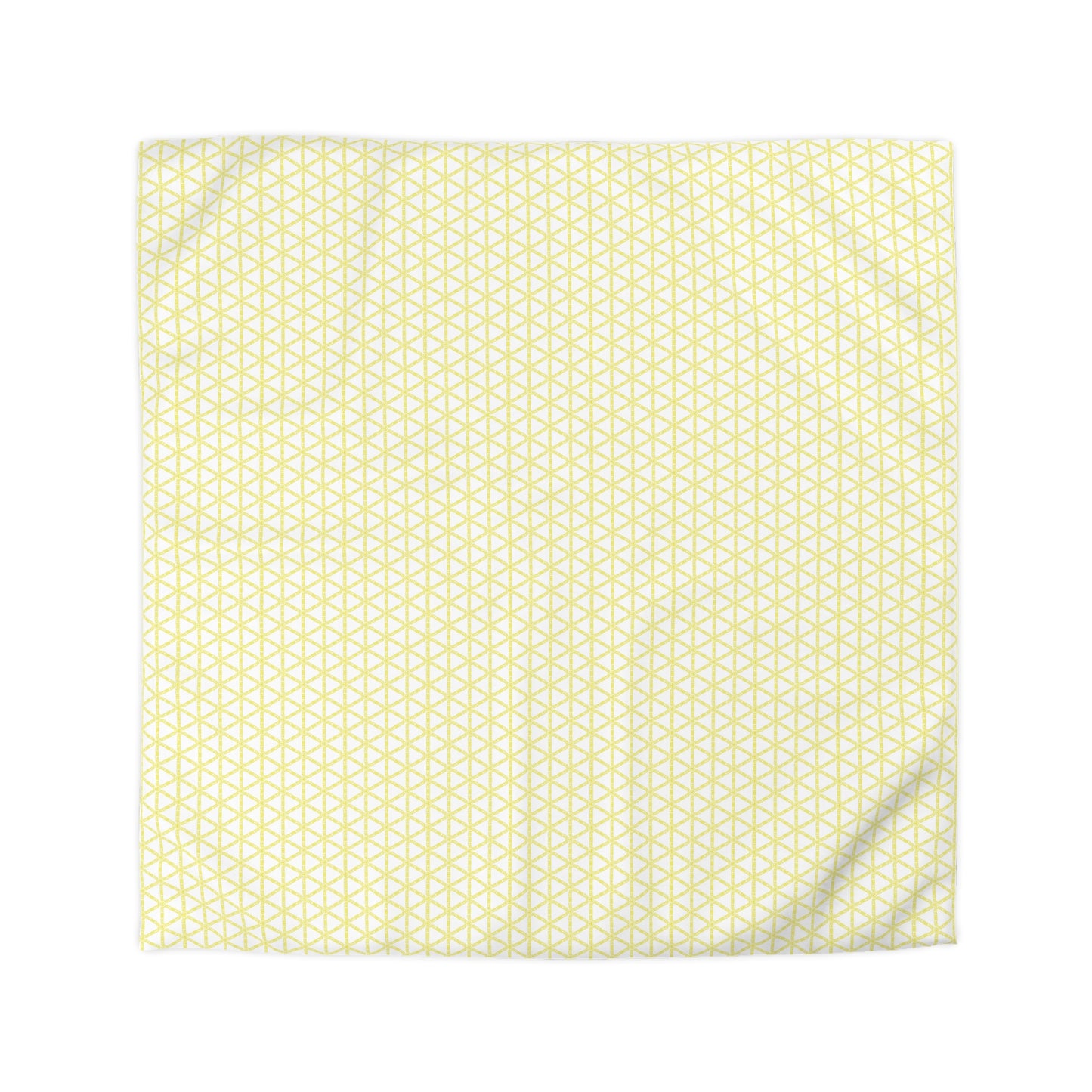 Yellow Lattice Duvet Cover