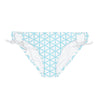 Turquoise Lattice Loop Tie Bikini Bottom