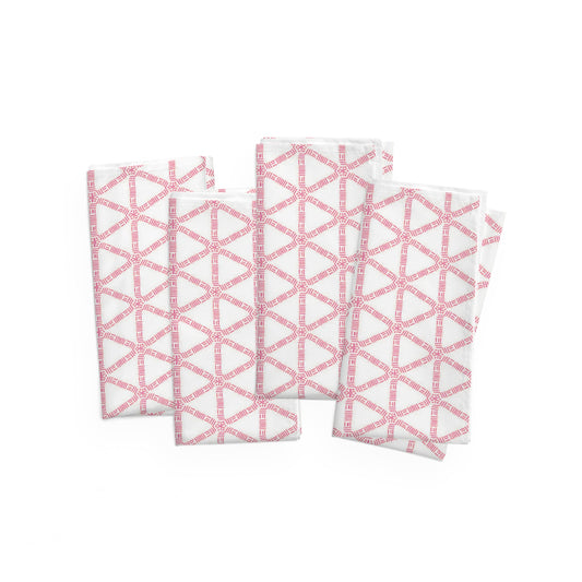 Pink Lattice Napkins