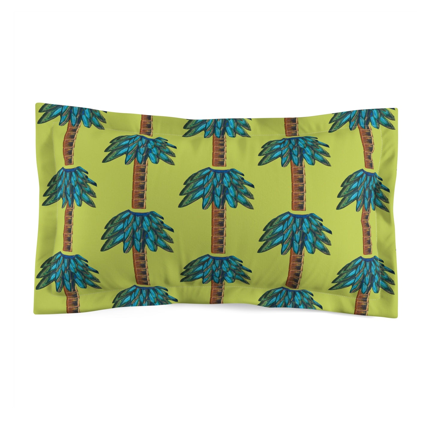 Tiki Palm Lime Pillow Sham