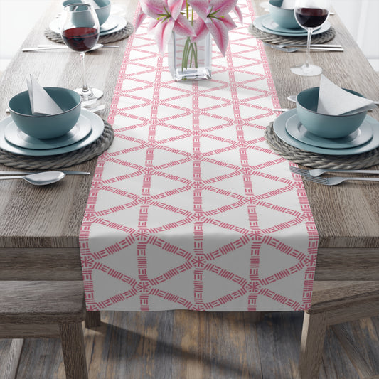 Pink Lattice Table Runner