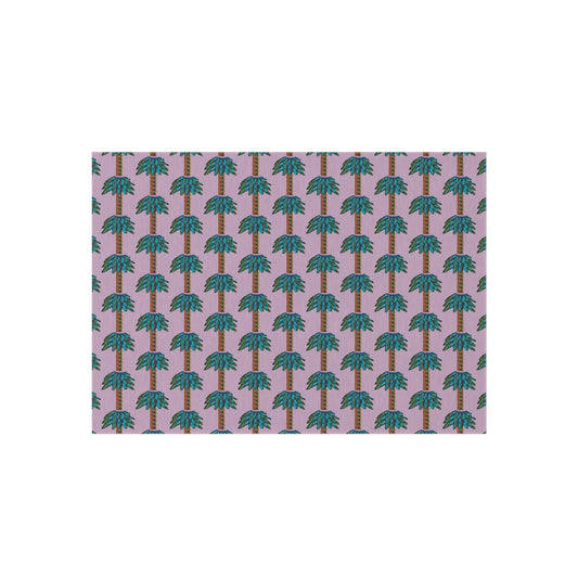 Tiki Palm Violet Indoor/Outdoor Rug