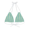 Turquoise Seas Strappy Triangle Bikini Top