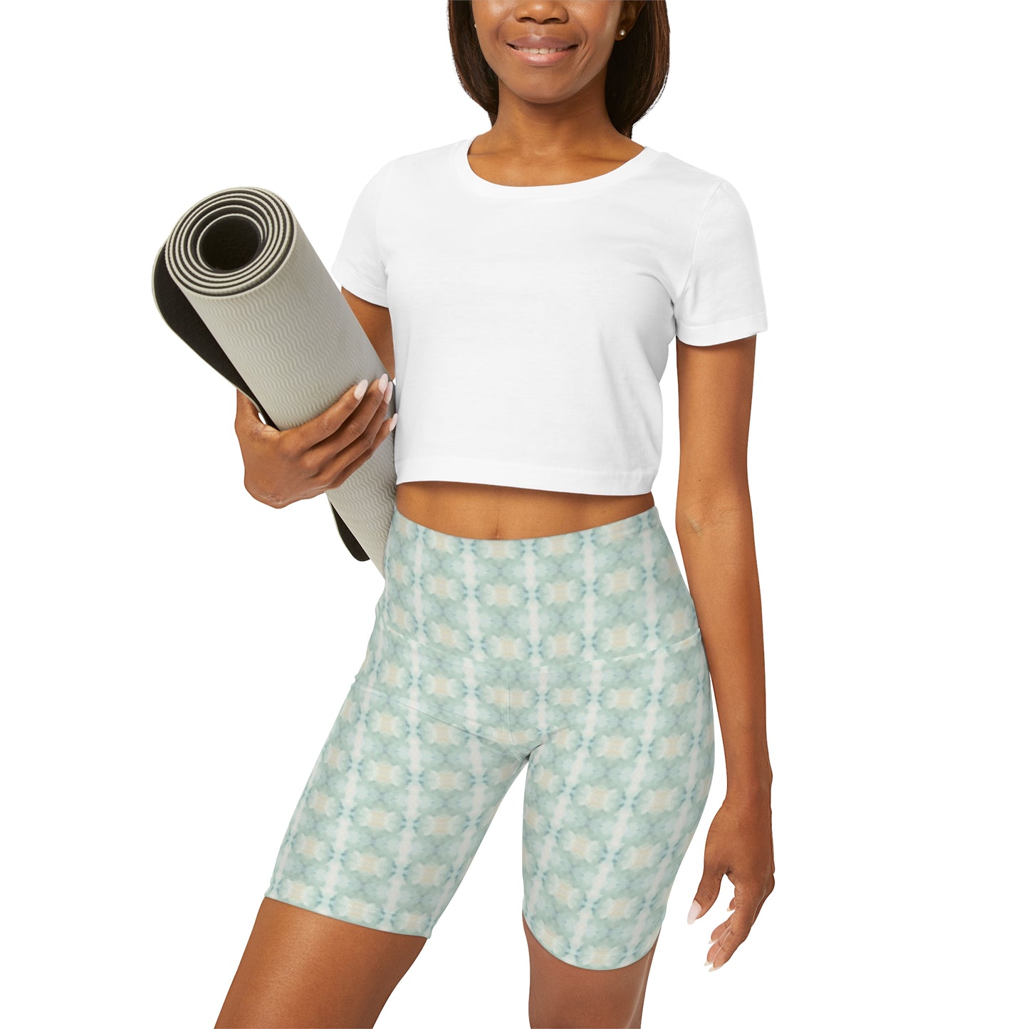 Seafoam Spa High Waisted Short Leggings