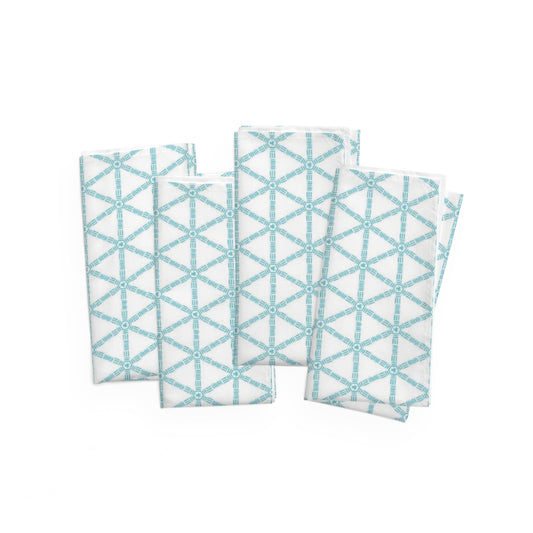 Turquoise Lattice Napkins