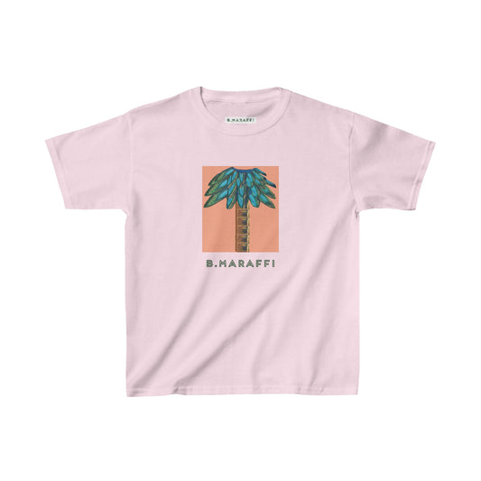 Kids Heavy Cotton™ Tee - Tiki Palm Sherbet