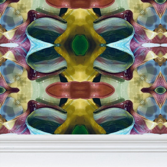 Orchid Moss Wallpaper