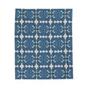 Blue Tile Plush Blanket