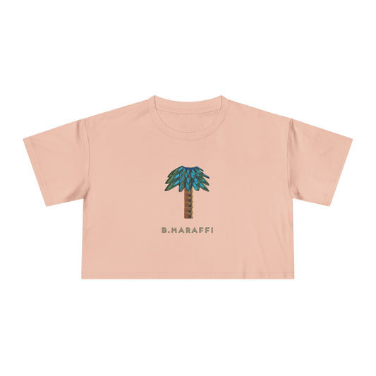 Women's Crop Tee - Tiki Palm